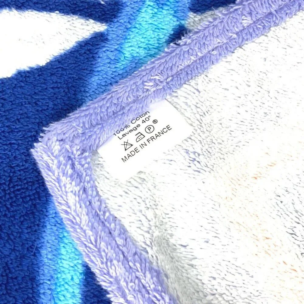 Auth PATEK PHILIPPE Overall handle Bath towel Interior Throw Blanket blue/pink - Picture 7 of 7